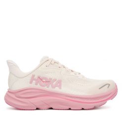 Buty do biegania Hoka. Białe buty sportowe dziewczęce HOKA, bez wzorów, bez zapięcia, do biegania. Za 499.99 zł.