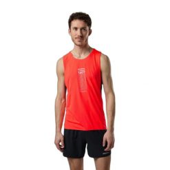 Tank top Rossignol Sapa Ultra. Czerwone t-shirty męskie Rossignol, bez wzorów, sportowe, bez kołnierzyka. Za 382.00 zł.