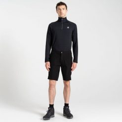 Kurtka przeciwdeszczowa dla mężczyzn DMN417 z kapturem. Czarne bluzy męskie Dare 2b, m, bez wzorów, z kapturem. W wyprzedaży za 159.99 zł.