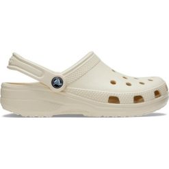 Klapki dla dorosłych Crocs Classic. Niebieskie klapki damskie Crocs, bez wzorów, sportowe, bez obcasa. Za 158.67 zł.