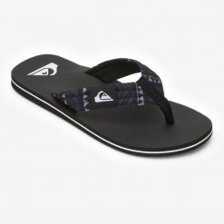 Second Life - Japonki męskie Quiksilver Molokai Layback - Stan Doskonały. Czarne klapki męskie Quiksilver, z bawełny. Za 101.99 zł.