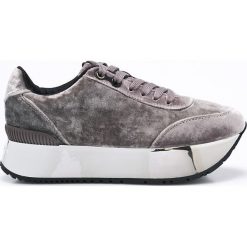 Calvin Klein Jeans - Buty Cate. Szare obuwie sportowe damskie Calvin Klein Jeans, z jeansu. W wyprzedaży za 429.90 zł.