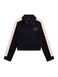 Guess Bluza J6BQ10 K6097 Czarny Regular Fit. Czarne bluzy dla dziewczynek Guess, z aplikacjami, z bawełny, bez ramiączek, bez kaptura. Za 234.99 zł.