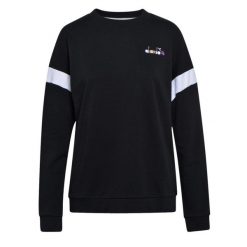 Bluza damska DIADORA L.SWEATSHIRT CREW SPOTLIGHT. Czarne bluzy damskie Diadora, l, bez wzorów, z bawełny, bez kaptura. Za 79.99 zł.