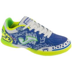 Buty halowe do piłki nożnej męskie, Top Flex 25 TOPW IN. Niebieskie buty sportowe męskie Joma, bez zapięcia, do piłki nożnej. Za 299.99 zł.