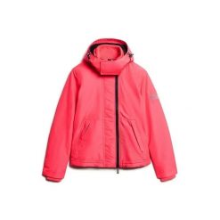 Damska wodoodporna kurtka z kapturem Superdry Mountain. Czerwone kurtki damskie Superdry., xs, z aplikacjami, z materiału, z kapturem. Za 355.70 zł.