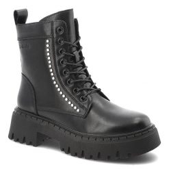 Czarne Glany Big Star Solidne Obuwie Damskie. Czarne kozaki damskie Big Star, przed kolano, bez obcasa. Za 254.99 zł.