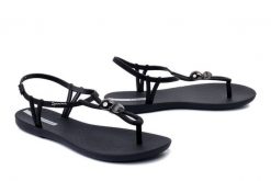 IPANEMA 83512 Class Spheres Sand Fem AQ957 black/silver, sandały damskie. Czarne sandały damskie Ipanema, bez wzorów, bez obcasa, bez zapięcia. Za 104.93 zł.