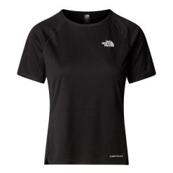 The North Face Koszulka Sunriser S/S Nf0A8Bbxjk3. Czarne koszulki sportowe damskie The North Face, s, bez wzorów, bez kołnierzyka, bez ramiączek. Za 163.99 zł.