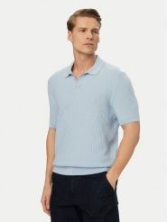 BOSS Polo H-Natalo 50561613 Niebieski Regular Fit. Niebieskie koszulki polo męskie Boss, l, bez wzorów, z bawełny, bez ramiączek. Za 679.99 zł.