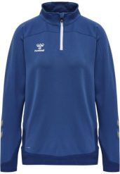Damska bluza dresowa half zip Hummel Lead. Niebieskie bluzy damskie Hummel, na wiosnę, xs, bez wzorów, z dresówki, bez kaptura. Za 161.30 zł.