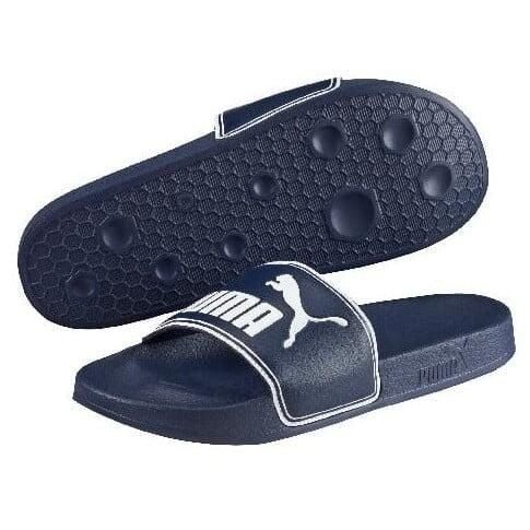 Puma Klapki Leadcat 36026302. Niebieskie klapki męskie Puma, ze skóry, klasyczne. Za 74.99 zł.