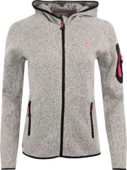Sweter damski Athl. Dpt Świstak jasnoszary XXL. Czerwone swetry damskie Givova, xxl, bez wzorów, z materiału, bez kołnierzyka, bez ramiączek, długie, z kapturem. Za 193.99 zł.