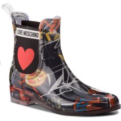 Kalosze LOVE MOSCHINO - JA21013G16IO0000 St Graff Ne. Niebieskie kozaki damskie Love Moschino, z materiału. Za 559.00 zł.