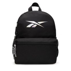 Plecak Reebok. Czarne plecaki damskie Reebok, bez wzorów, sportowe. Za 89.99 zł.