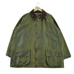 Second life - Barbour Parka męska Beaufort woskowana - Stan bardzo dobry. Zielone parki męskie Barbour, l, bez wzorów, z materiału, eleganckie, bez kaptura. Za 553.76 zł.