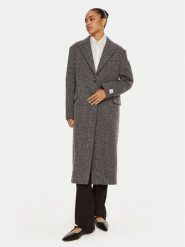 Calvin Klein Płaszcz wełniany Herringbone Single K20K207710 Szary Regular Fit. Szare płaszcze damskie Calvin Klein, na zimę, bez wzorów, z wełny, bez kaptura. Za 2,249.00 zł.