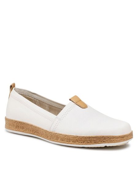 Lasocki Espadryle WI16-2202-03 Biały. Białe espadryle damskie Lasocki, bez wzorów, ze skóry, bez obcasa, bez zapięcia. Za 189.99 zł.