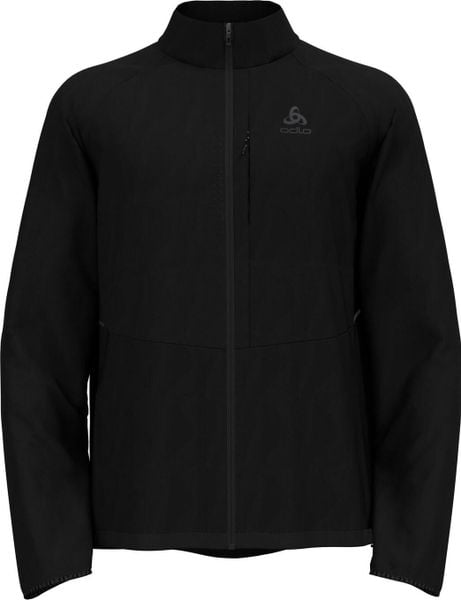 Kurtka męska Odlo ZEROWEIGHT Jacket. Czarne kurtki męskie Odlo, l, bez wzorów, z materiału, bez kaptura. Za 513.95 zł.
