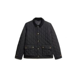 Kurtka puchowa Superdry Estate Coach. Czarne kurtki męskie Superdry., m, bez wzorów, z puchu, bez kaptura. Za 475.55 zł.