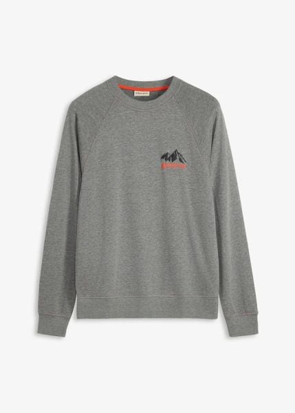 Bluza z czystej bawełny organicznej. Czarne bluzy męskie bonprix, l, bez wzorów, z bawełny, bez kaptura. Za 84.99 zł.