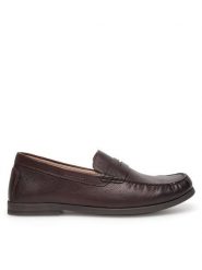 Gino Rossi Mokasyny LEONARDO-02 MI08 Brązowy. Brązowe mokasyny męskie Gino Rossi, ze skóry. Za 223.99 zł.