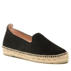Espadryle Manebi. Czarne espadryle damskie Manebi, bez wzorów, bez obcasa, bez zapięcia. Za 379.99 zł.