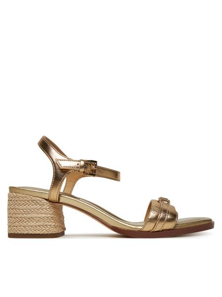 MICHAEL Michael Kors Espadryle Mandy 40R5MAMS1M Złoty. Żółte sandały damskie MICHAEL Michael Kors, bez wzorów, ze skóry, bez obcasa, bez zapięcia. Za 419.99 zł.