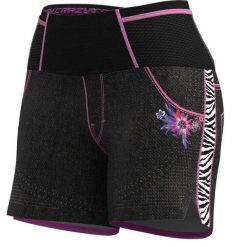 Szorty damskie Crazy Lightning. Czarne szorty sportowe damskie CRAZY, m, bez wzorów, z materiału, do biegania. Za 334.50 zł.