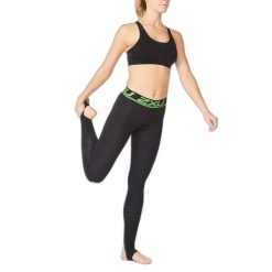Damskie rajstopy kompresyjne Power Recovery 2XU. Czarne legginsy damskie 2XU, bez wzorów. Za 703.00 zł.