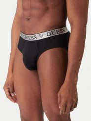 Guess Slipy U5BG66 KCD31 Czarny. Czarne slipki męskie Guess, m, z aplikacjami, z bawełny. Za 179.99 zł.