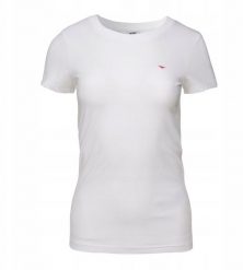 Hitec Damska koszulka z krótkim rękawem Hi-tec LADY PLAYO II SLIM biały rozmiar S. Białe t-shirty damskie HITEC, s, bez wzorów, bez kołnierzyka. Za 37.25 zł.