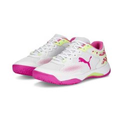 Obuwie do Padla dla Dorosłych Piłki do Padla Puma Solarcourt RCT. Białe buty sportowe męskie Puma, z materiału, bez zapięcia, tenisowe. Za 299.99 zł.