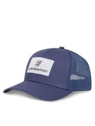 Compressport Czapka z daszkiem XHWU6985125TU Granatowy. Niebieskie rękawiczki męskie Compressport, bez wzorów, z bawełny. Za 119.99 zł.