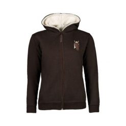 Kurtka jeździecka z kapturem dziewczęca HKM Kids Mia. Brązowe kurtki i płaszcze dla dziewczynek HKM, z aplikacjami, z materiału, długie, z kapturem. Za 254.00 zł.