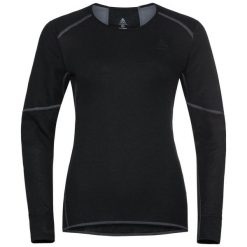 Koszulka termoaktywna damska z długim rękawem Odlo Active X-Warm Eco. Czarne koszulki sportowe damskie Odlo, m, bez wzorów, z elastanu, bez kołnierzyka, bez ramiączek, narciarskie. Za 279.99 zł.