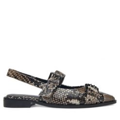 Baleriny Badura. Czarne baleriny damskie Badura, bez wzorów, bez obcasa. Za 349.99 zł.