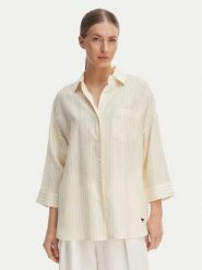 Weekend Max Mara Koszula Panetto 2615111102 Żółty Relaxed Fit. Żółte bluzki damskie Weekend Max Mara, bez wzorów, ze lnu, bez kołnierzyka, bez ramiączek. Za 949.99 zł.