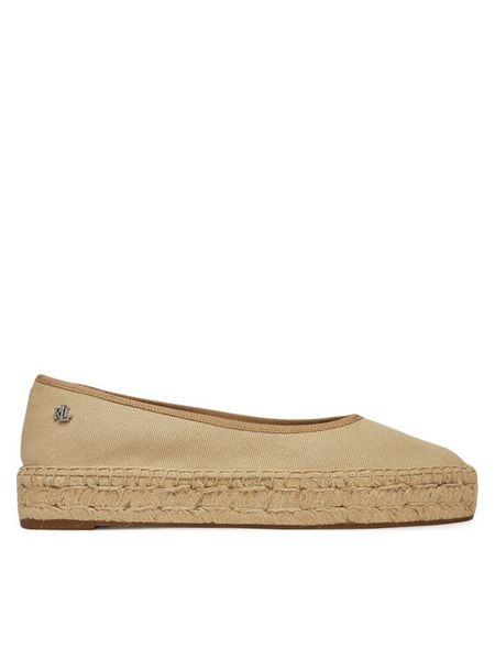 LAUREN RALPH LAUREN Espadryle Luize 802959187008 Beżowy. Brązowe espadryle damskie Lauren Ralph Lauren, bez wzorów, z materiału, bez obcasa, bez zapięcia. Za 629.99 zł.