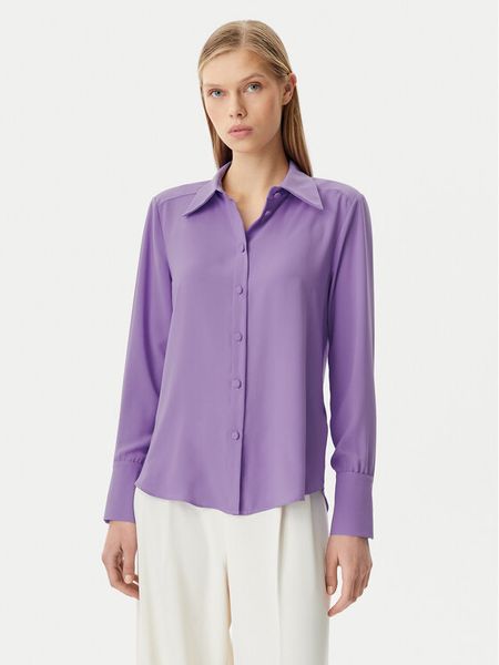 Rinascimento Koszula CFC0122916003 Fioletowy Regular Fit. Fioletowe bluzki damskie Rinascimento, xl, bez wzorów, z syntetyku, bez kołnierzyka, bez ramiączek. Za 129.99 zł.