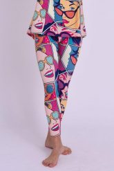 Legginsy termoaktywne – Comic Book Candy damskie. Niebieskie bielizna termoaktywna damska OOSC, l, bez wzorów, z materiału, długie, na fitness i siłownię. Za 269.99 zł.