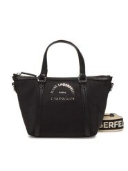 KARL LAGERFELD Torebka A2W30082 Czarny. Czarne torebki do ręki damskie KARL LAGERFELD, bez wzorów, z materiału, bez dodatków. Za 589.99 zł.