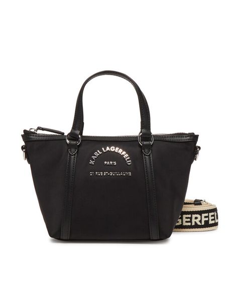 KARL LAGERFELD Torebka A2W30082 Czarny. Czarne torebki do ręki damskie KARL LAGERFELD, bez wzorów, z materiału, bez dodatków. Za 589.99 zł.