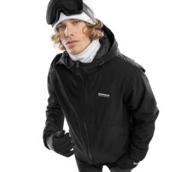 Męska kurtka na narty i snowboard Sporty zimowe Siroko Core Davos. Czarne kurtki męskie SIROKO, na zimę, m, bez wzorów, sportowe, bez kaptura. Za 254.00 zł.