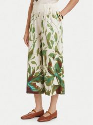 ACCESS FASHION Kuloty 63-5070-0250 Kremowy Wide Leg. Białe spodnie materiałowe damskie ACCESS FASHION, s, bez wzorów, z bawełny. Za 559.99 zł.