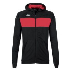 Bluza z kapturem Kappa Dacciozi. Czarne bluzy sportowe męskie Kappa, l, bez wzorów, z kapturem, na fitness i siłownię. W wyprzedaży za 206.10 zł.