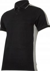 Lahti Pro Koszulka męska Polo 190g/m2 Czarno-szara r. XL. Czarne koszulki polo męskie Lahti Pro, m, bez wzorów, bez ramiączek. Za 43.64 zł.