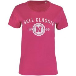 Damska koszulka NELL Classic XL – 100% bawełna. Fioletowe t-shirty damskie ENELL, xl, bez wzorów, z bawełny, klasyczne, bez kołnierzyka. Za 132.99 zł.