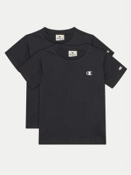 Champion Komplet 2 t-shirtów 306581 Czarny Regular Fit. Czarne t-shirty dla chłopców Champion, bez wzorów, z bawełny, bez ramiączek. Za 89.99 zł.