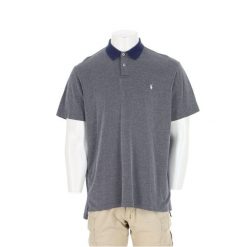 Second life - Koszulka Polo męska z krótkim rękawem z bawełny Pima - Jak nowy. Niebieskie koszulki polo męskie Ralph Lauren, l, bez wzorów, z bawełny, eleganckie, bez ramiączek. Za 127.76 zł.